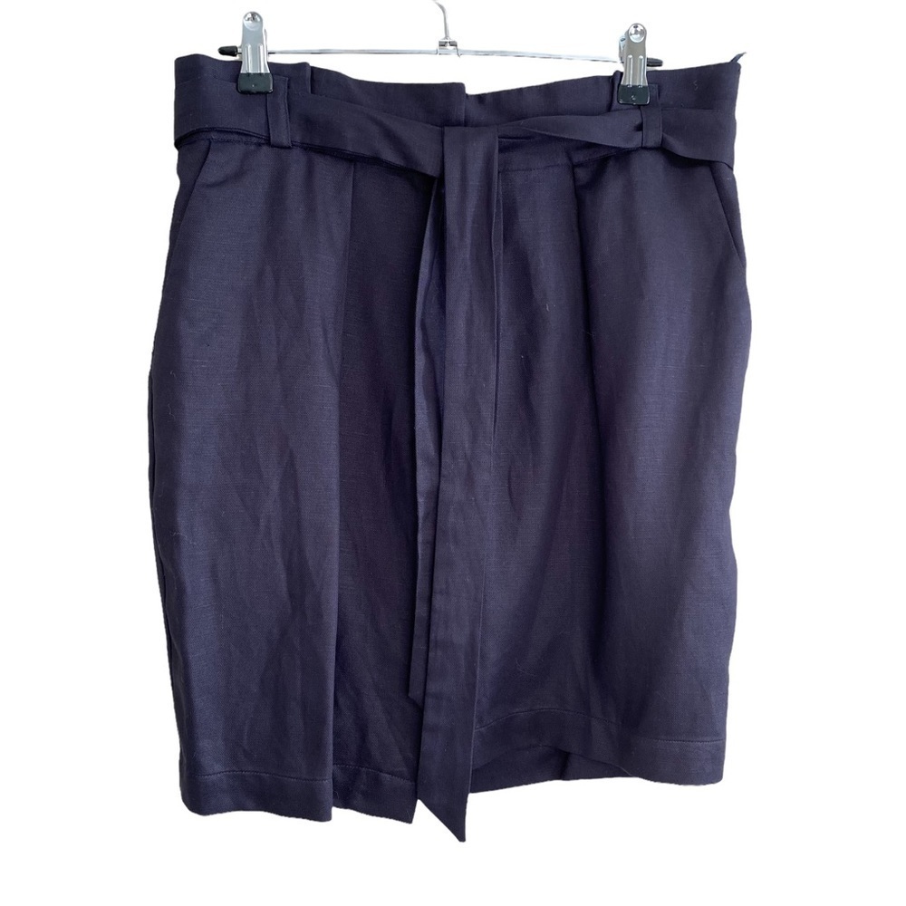 Zara Linen Blend Wrap Skirt - Size Large - NWOT